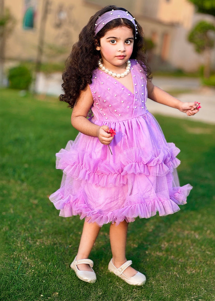 Fairy Bloom by Modest Stitched kids Formals Collection'2025-Lilac Pearl