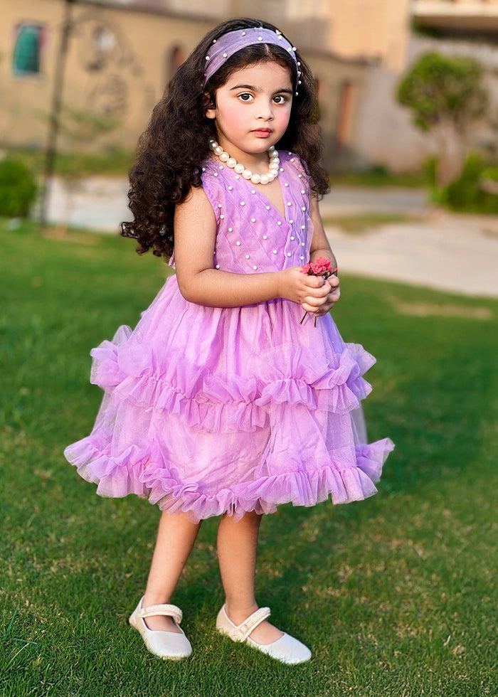 Fairy Bloom by Modest Stitched kids Formals Collection'2025-Lilac Pearl