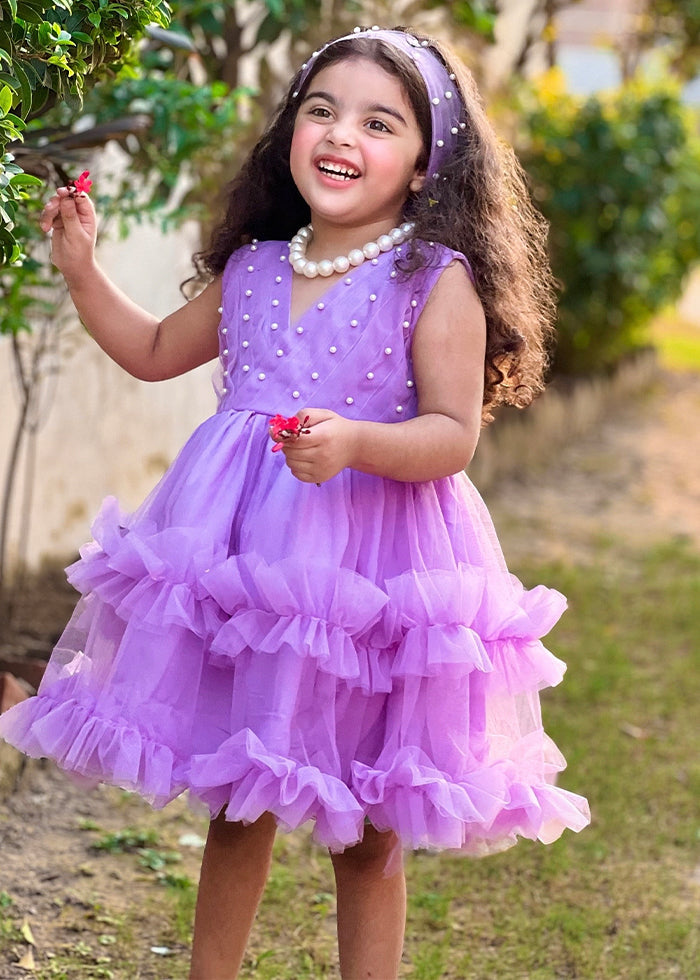 Fairy Bloom by Modest Stitched kids Formals Collection'2025-Lilac Pearl