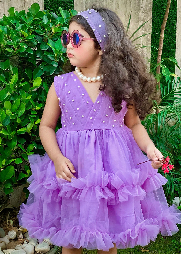 Fairy Bloom by Modest Stitched kids Formals Collection'2025-Lilac Pearl