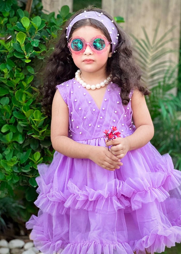 Fairy Bloom by Modest Stitched kids Formals Collection'2025-Lilac Pearl