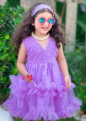 Fairy Bloom by Modest Stitched kids Formals Collection'2025-Lilac Pearl
