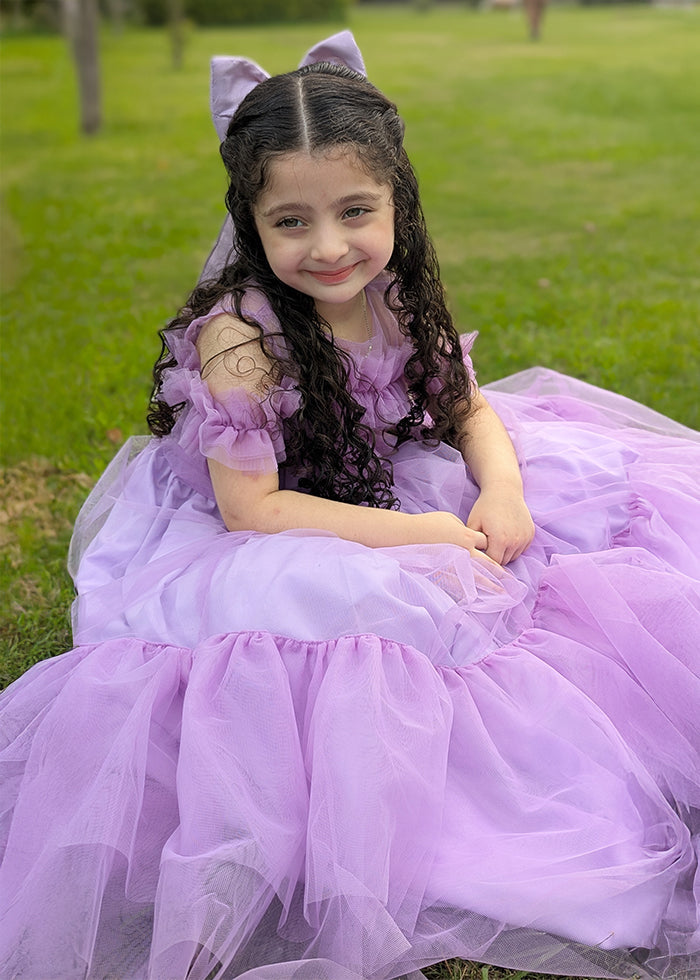 Fairy Bloom by Modest Stitched kids Formals Collection'2025-Lavender Bloom