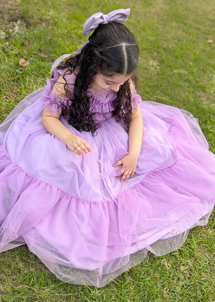 Fairy Bloom by Modest Stitched kids Formals Collection'2025-Lavender Bloom