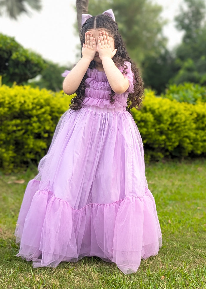 Fairy Bloom by Modest Stitched kids Formals Collection'2025-Lavender Bloom