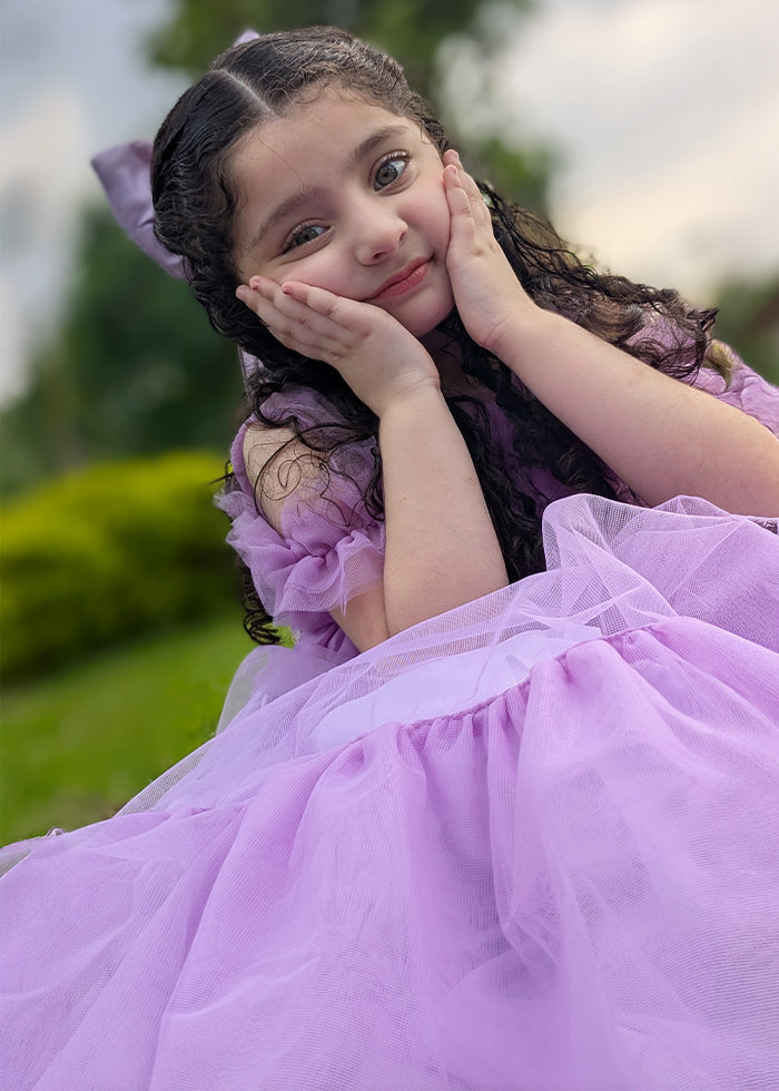 Fairy Bloom by Modest Stitched kids Formals Collection'2025-Lavender Bloom