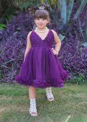 Fairy Bloom by Modest Stitched kids Formals Collection'2025-Violet