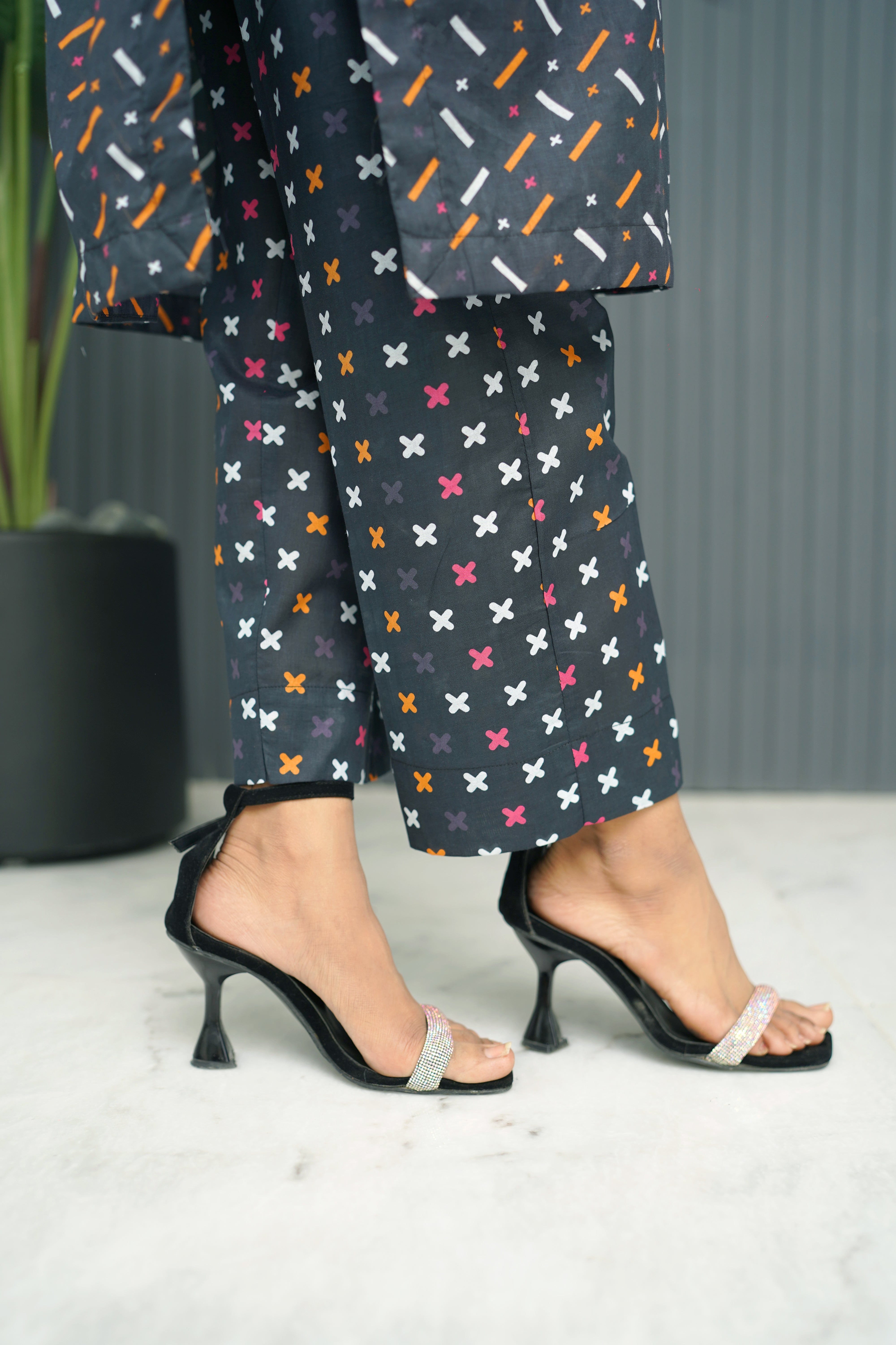 Amal Stitched 2 Piece Summer Lawn Collection-Black Bliss