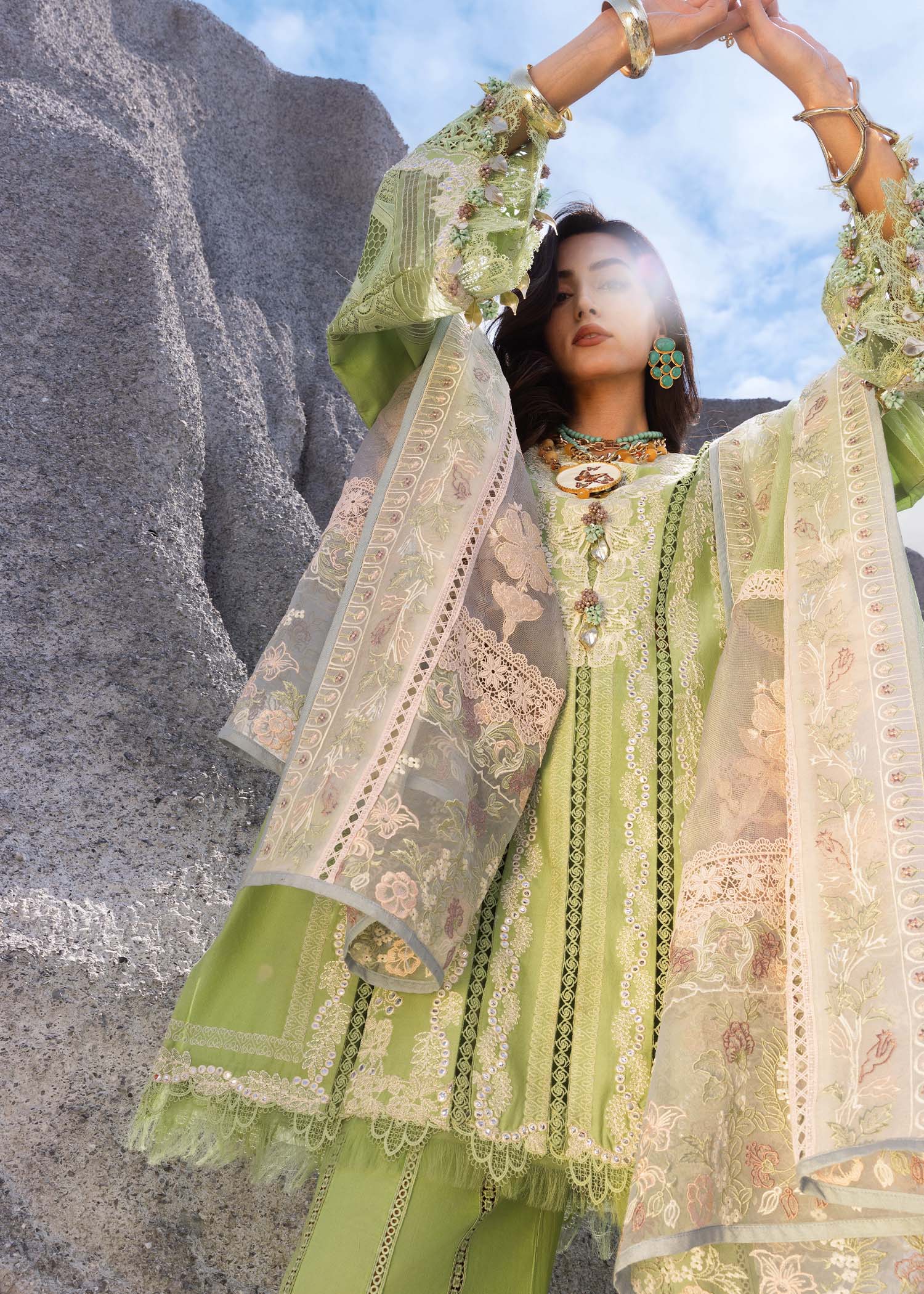 Saira Shakira Unstitched 3 Piece Luxury Lawn Collection'2025-NADINE-B