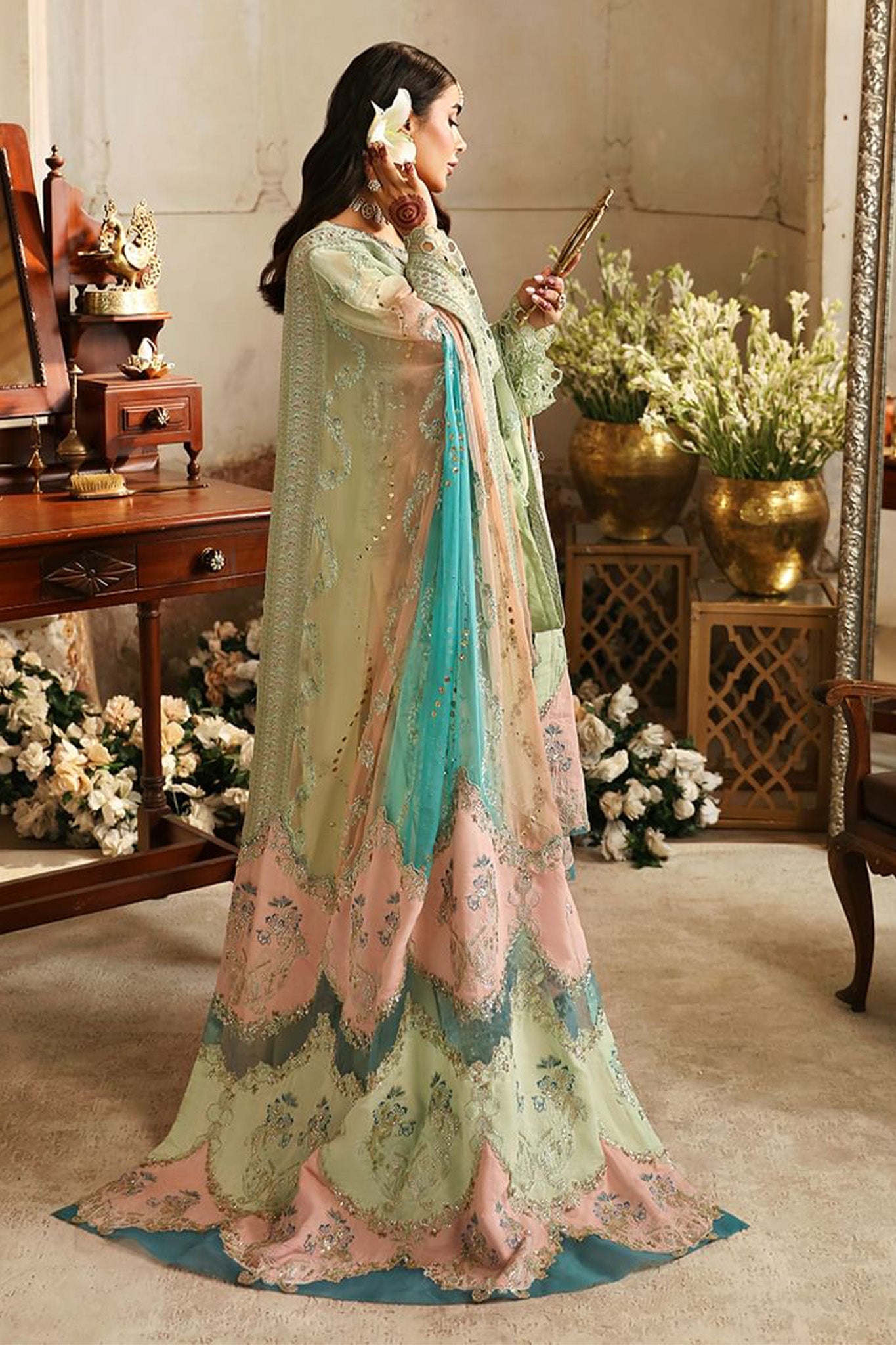 Jhoomro By Nureh Unstitched 3 Piece Luxury Formals Wedding Collection'2024-NL-67