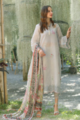 Noor By Saadia Asad Unstitched 3 Piece Eid Luxe Printedkari Collection-10-A
