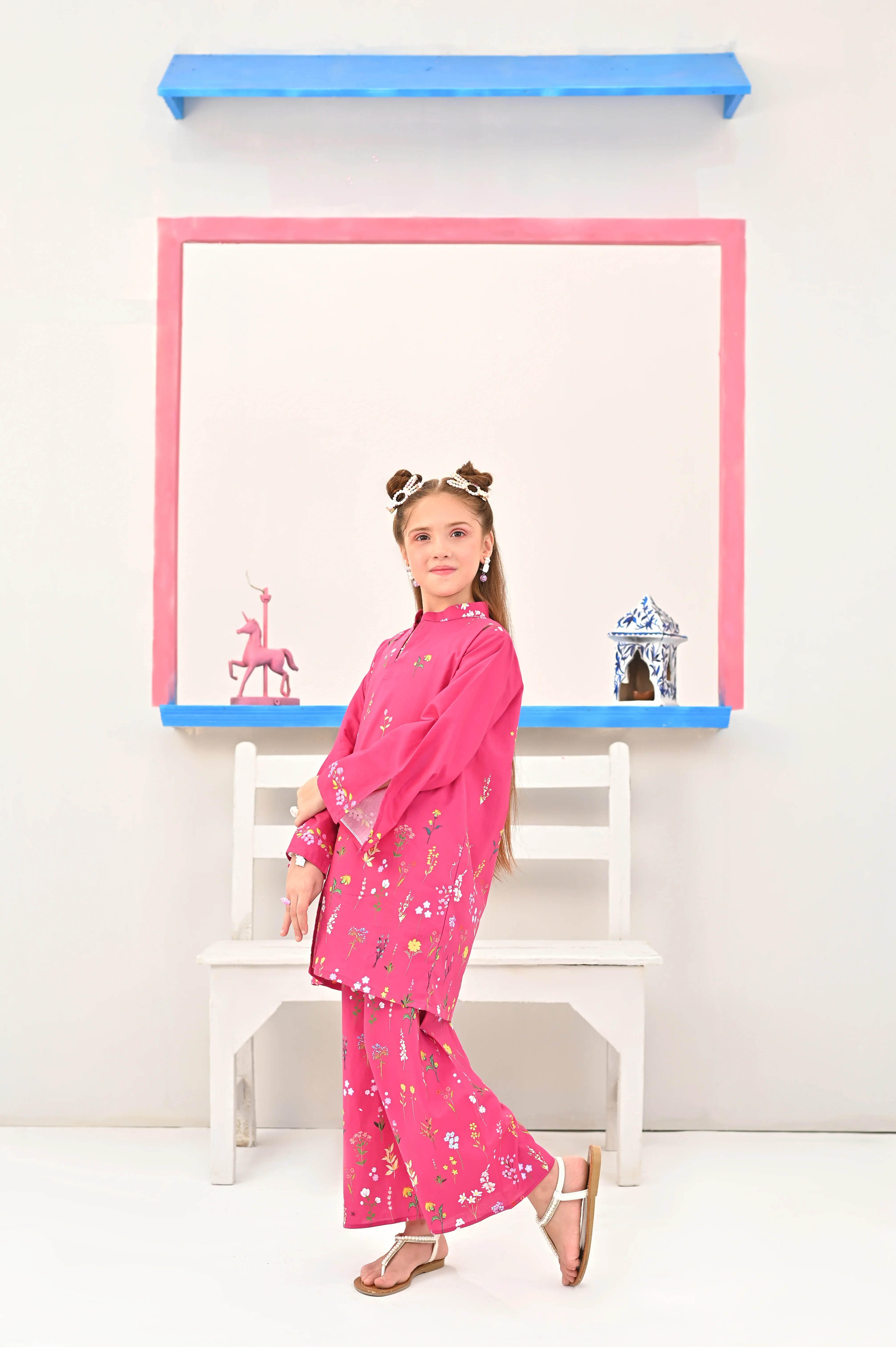 Dhaga Stitched 2 Piece Premium Cotton Lawn Kids Collection'2025-Zara