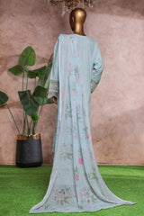 Bin Saeed Stitched 3 Piece Luxe Self & Self Collection'2025-NSM-2246-Ferozi