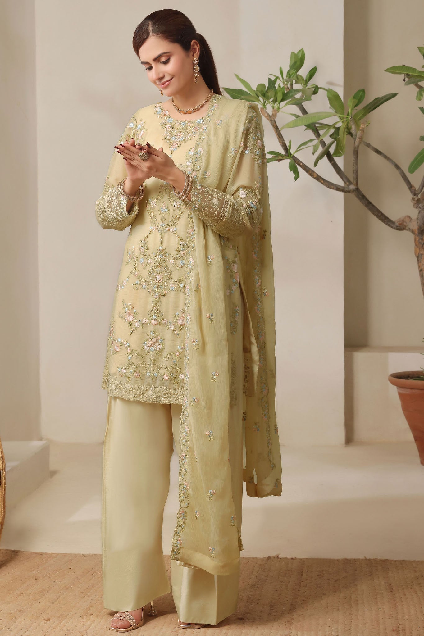 Nurin By Soghat Unstitched 3 Piece Luxury Chiffon Collection'2025-NURIN-01