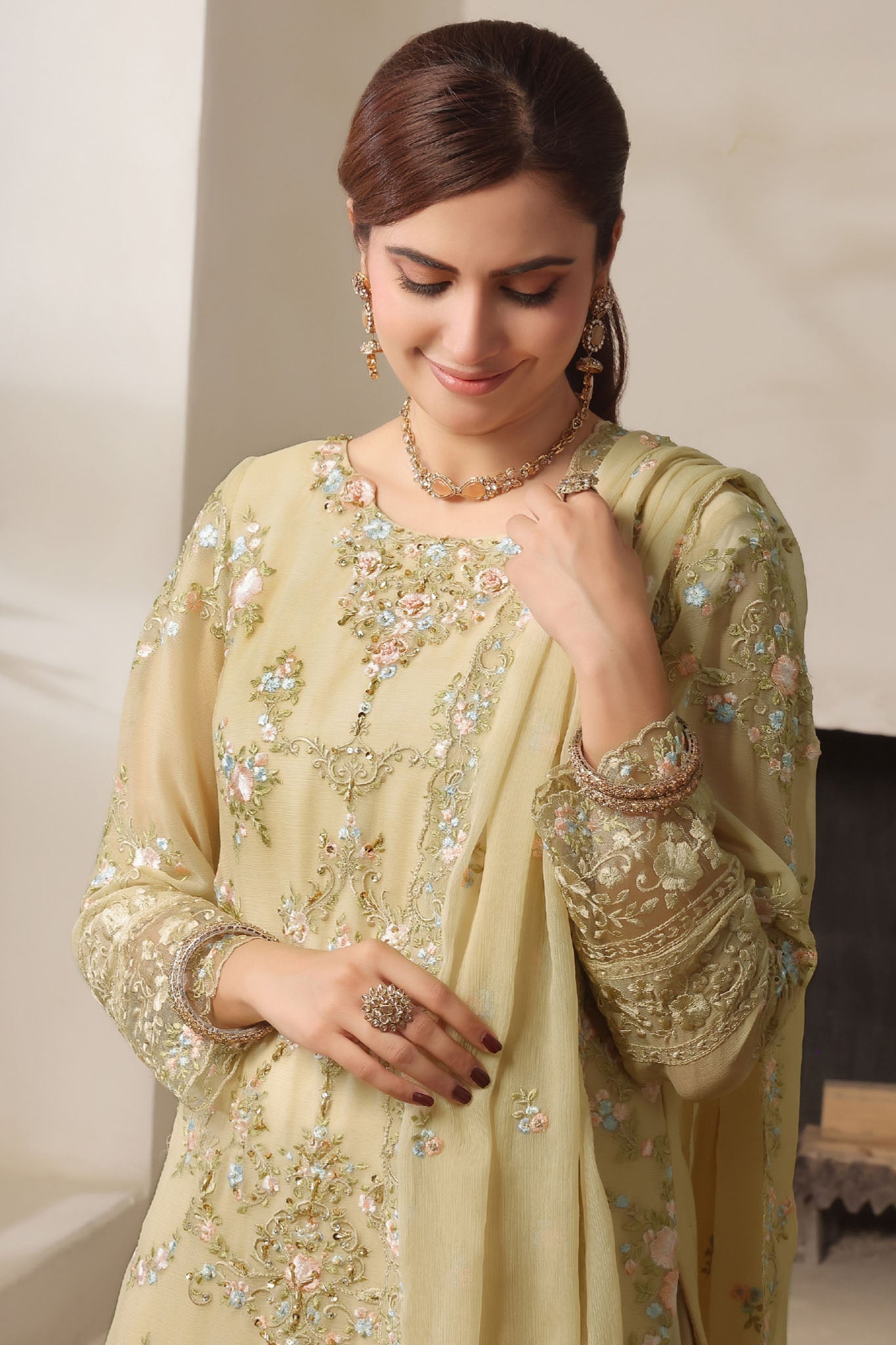 Nurin By Soghat Unstitched 3 Piece Luxury Chiffon Collection'2025-NURIN-01