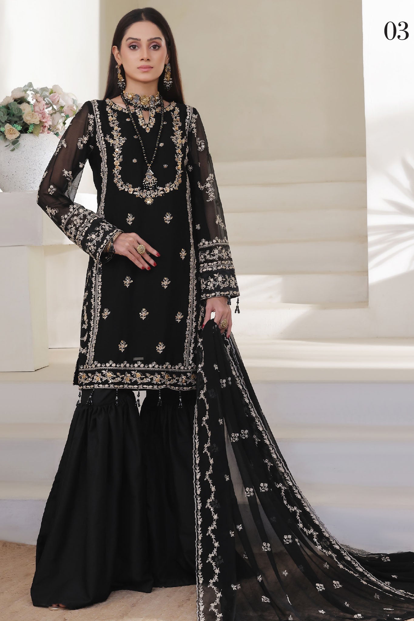Nurin By Soghat Unstitched 3 Piece Luxury Chiffon Collection'2025-NURIN-03