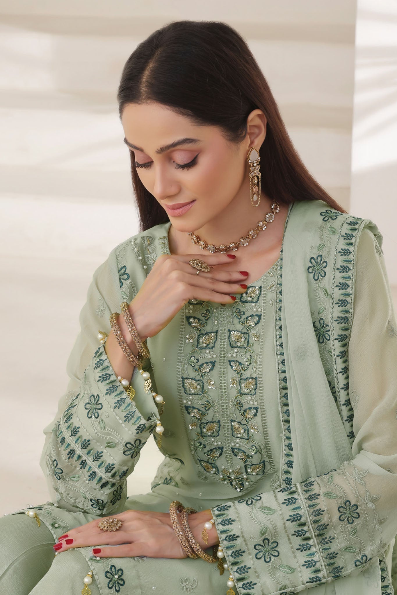 Nurin By Soghat Unstitched 3 Piece Luxury Chiffon Collection'2025-NURIN-04