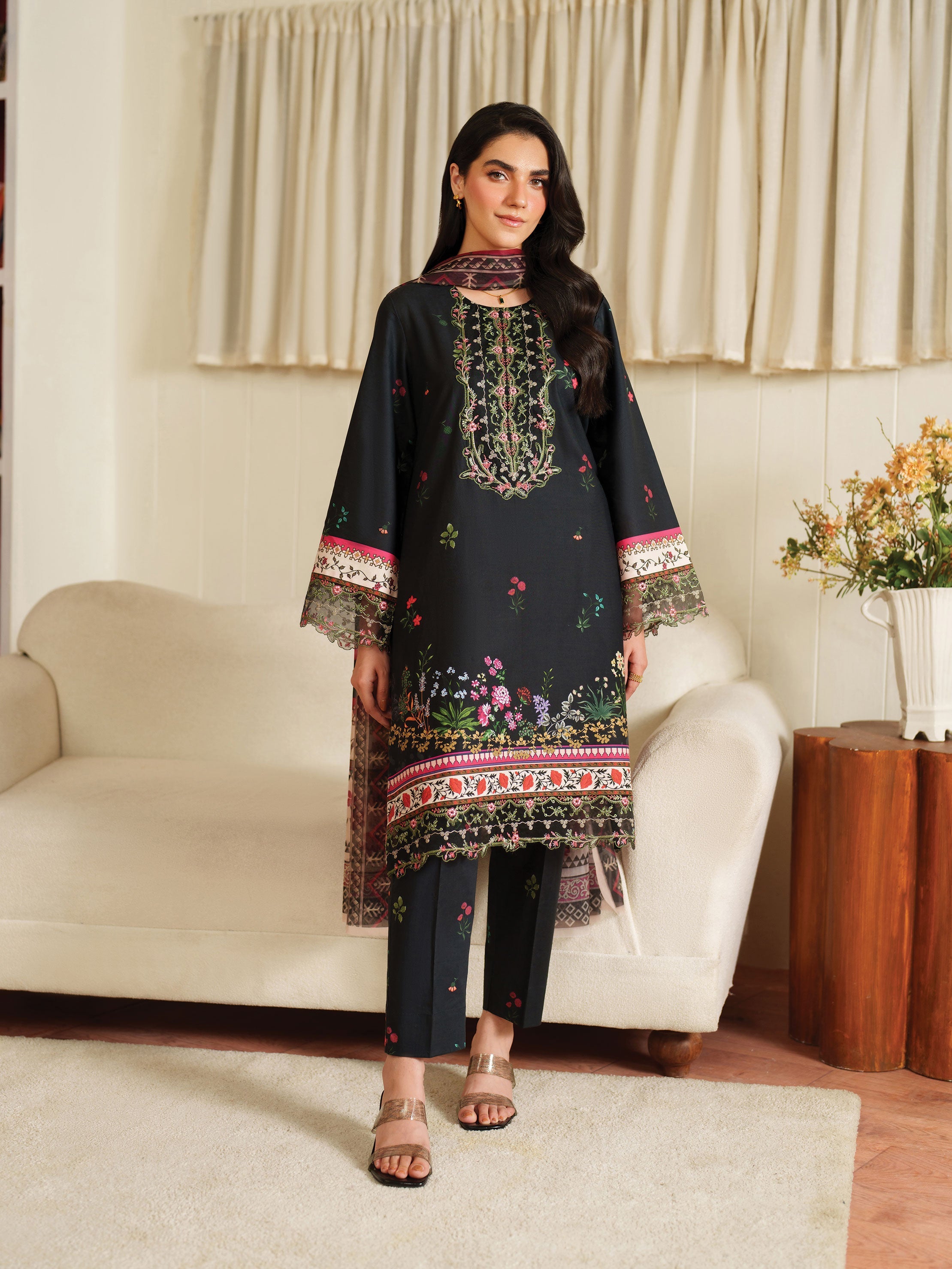 The Bloom Edit by Garnet Stitched 3 Piece Summer Collection'2025-Nyssa