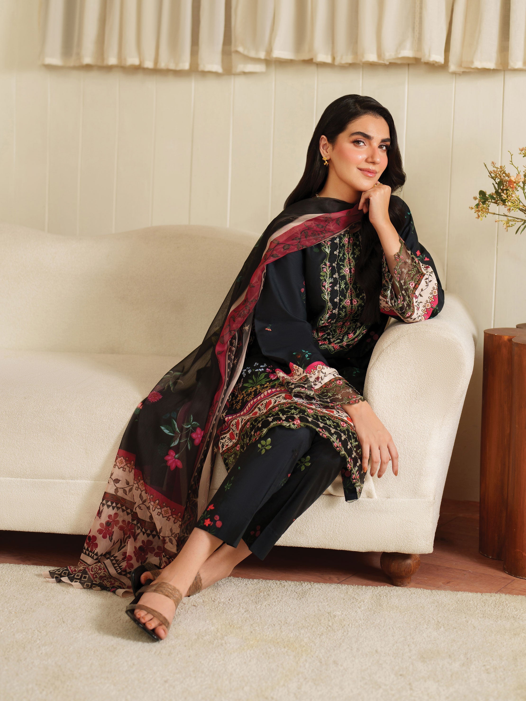 The Bloom Edit by Garnet Stitched 3 Piece Summer Collection'2025-Nyssa