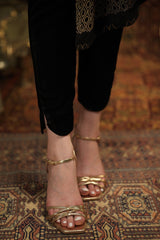 Kahani By Zaaviay Stitched Black Velvet Pants