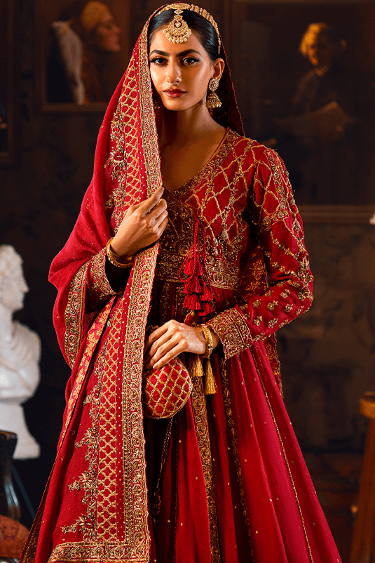 Qarmazi By Zaaviay Stitched Nazanin