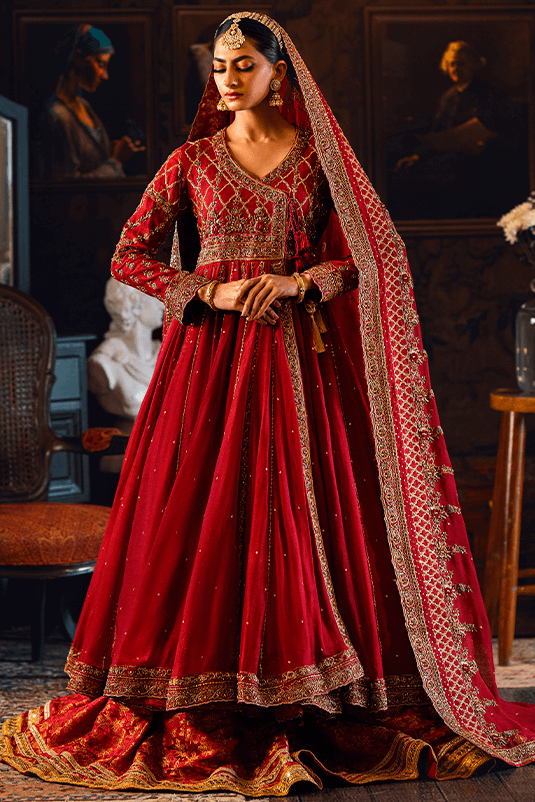 Qarmazi By Zaaviay Stitched Nazanin