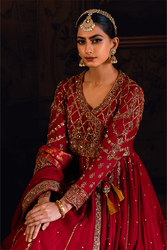 Qarmazi By Zaaviay Stitched Nazanin