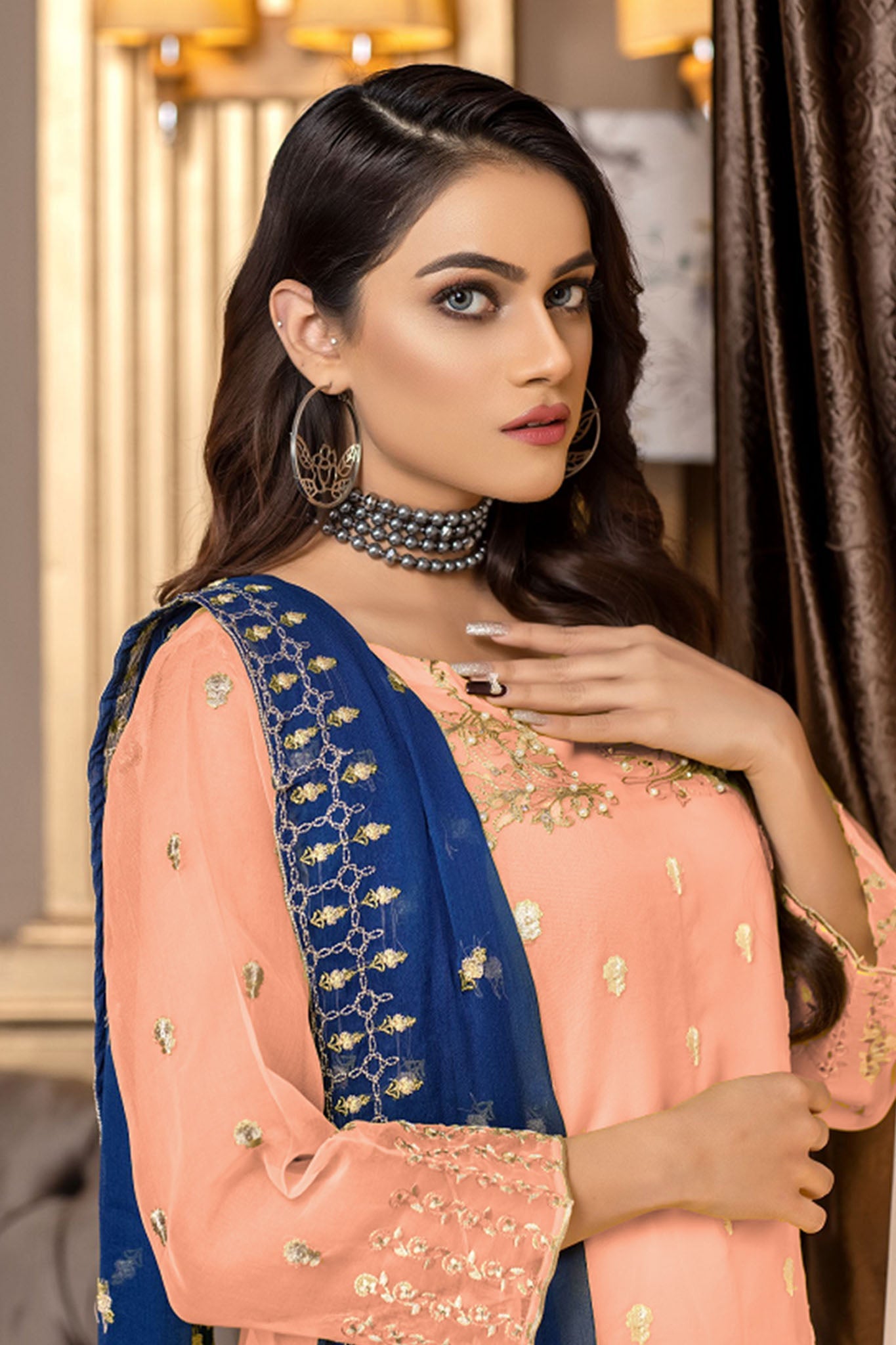 Ketifa Unstitched 3 Piece Festive Wedding Collection'2025-Nz 01033