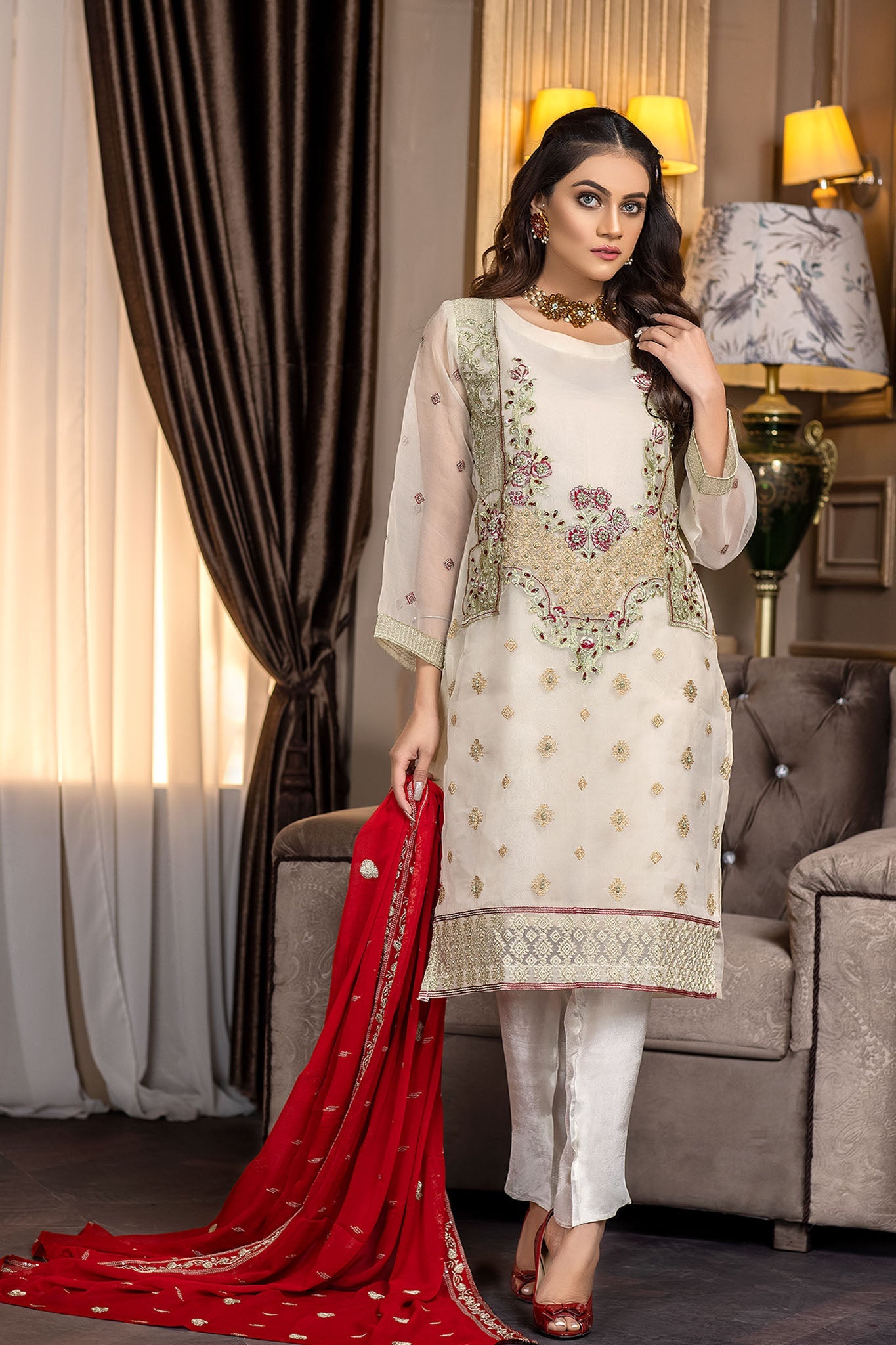 Ketifa Unstitched 3 Piece Festive Wedding Collection'2025-Nz 0104