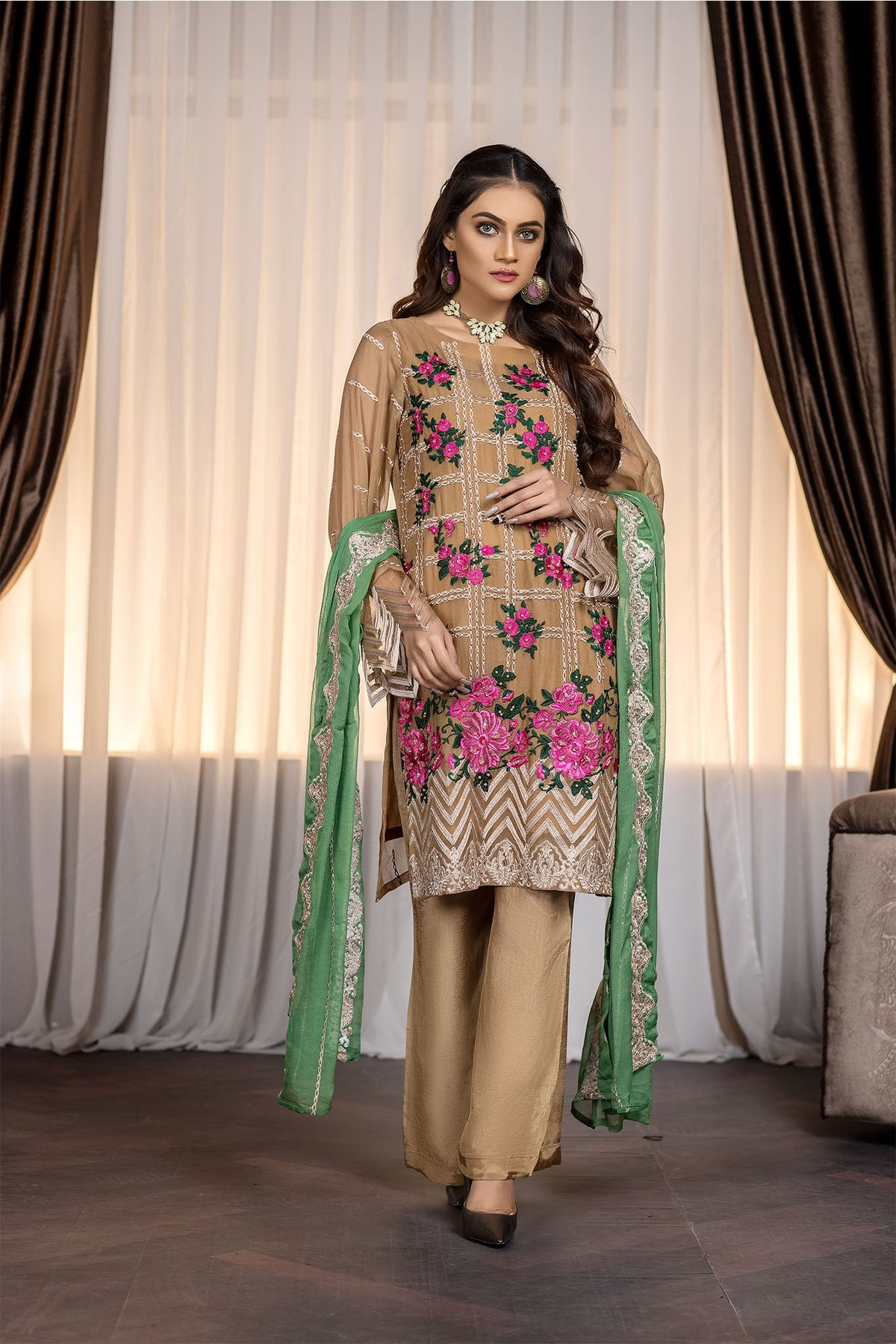 Ketifa Unstitched 3 Piece Festive Wedding Collection'2025-Nz 0105