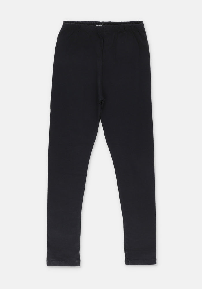 Ochre Clothing Girls Jersey Tights Collection'2025-Black Girls Tights