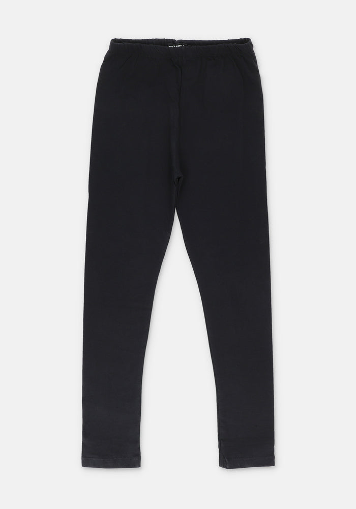 Ochre Clothing Girls Jersey Tights Collection'2025-Black Girls Tights