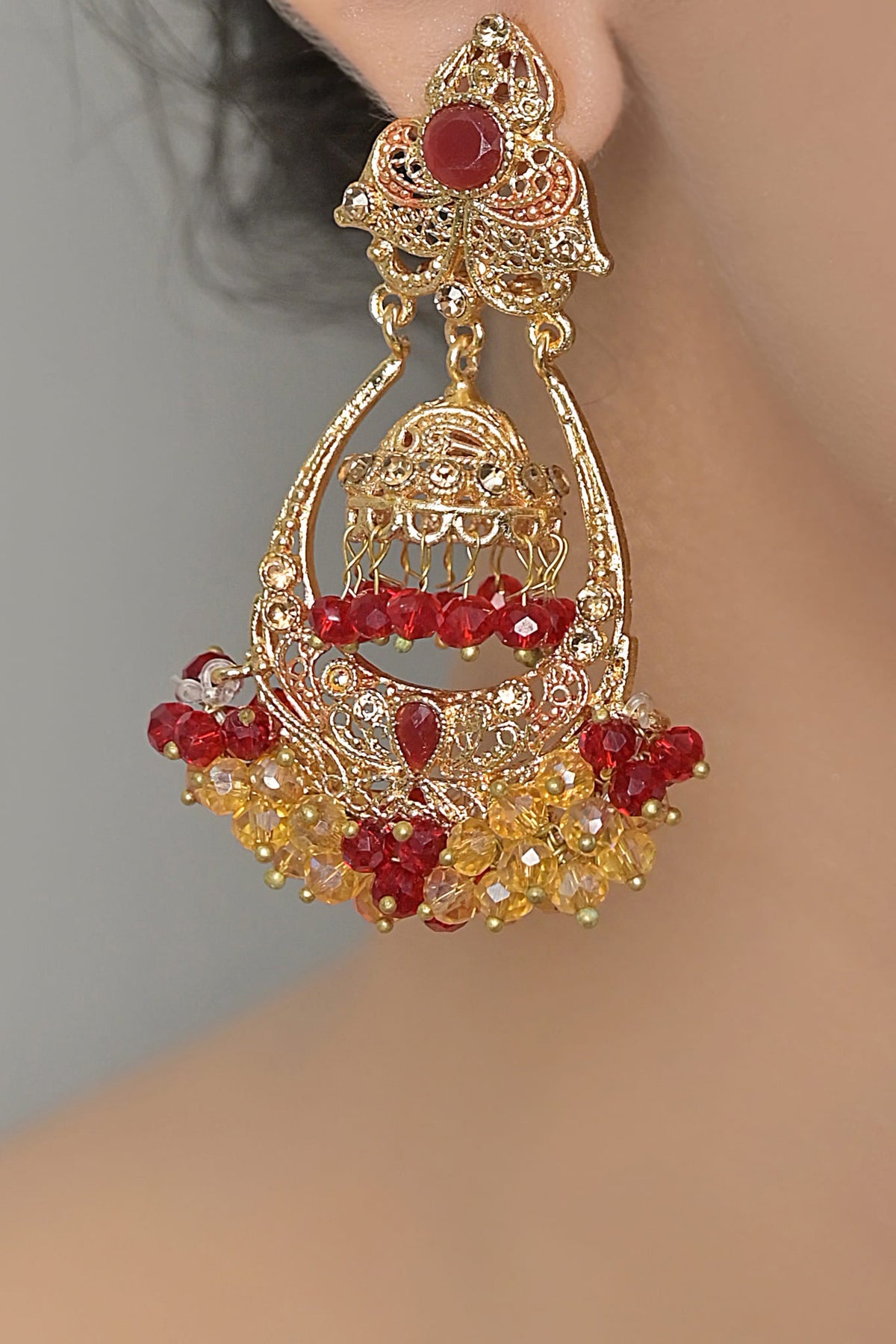 Sparkling Chand Bali Vol 01-OLJ-13-Golden And Ruby