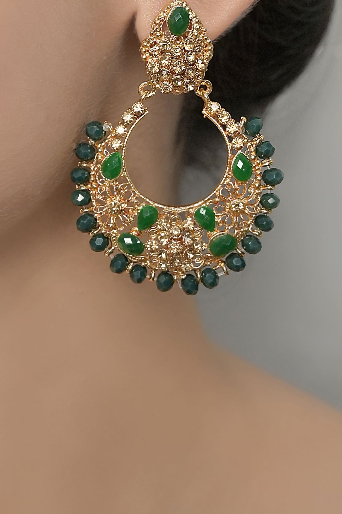 Sparkling Chand Bali Vol 01-OLJ-15-Golden And Green