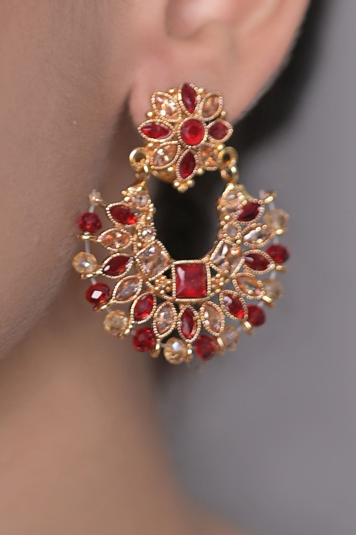 Sparkling Chand Bali Vol 01-OLJ-16-Golden And Ruby