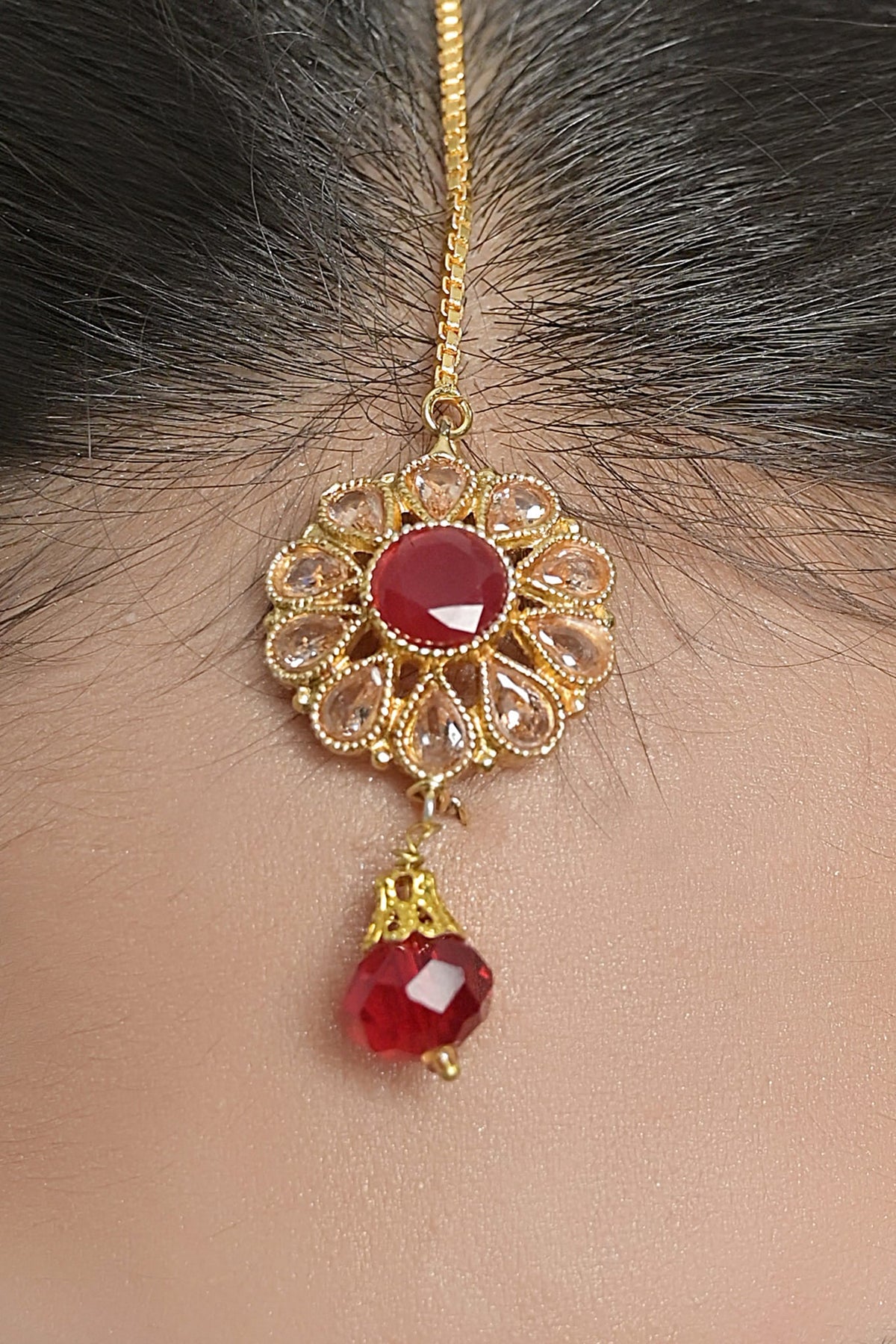 Luxe Teeka OLJ-428-Golden And Maroon