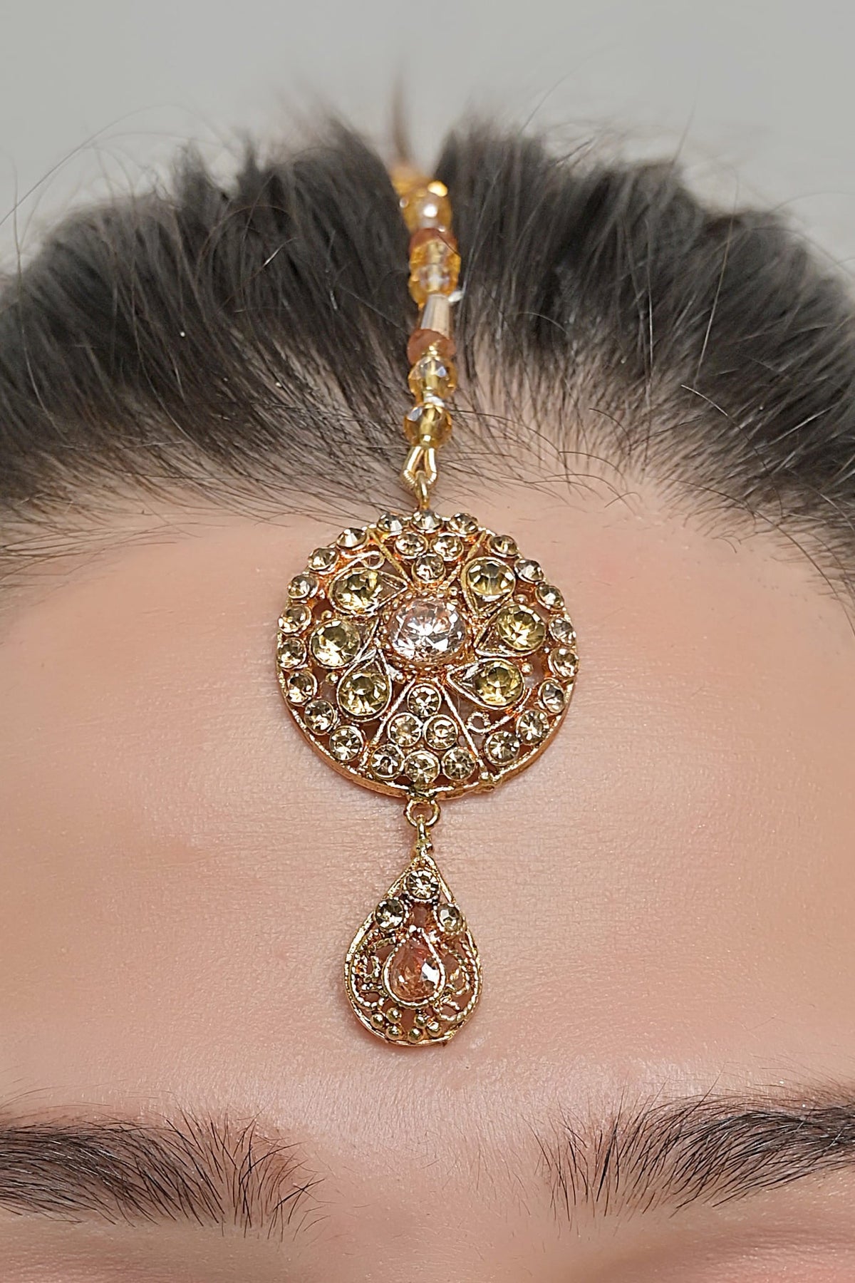 Luxe Teeka OLJ-437-Golden And Champagne