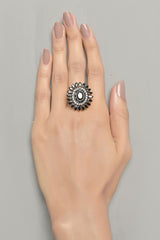 Whimsical Ring Vol-02-OLJ-574-Golden And Black