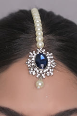 Choker Set Edition 01-OLJ-641-Silver And Blue