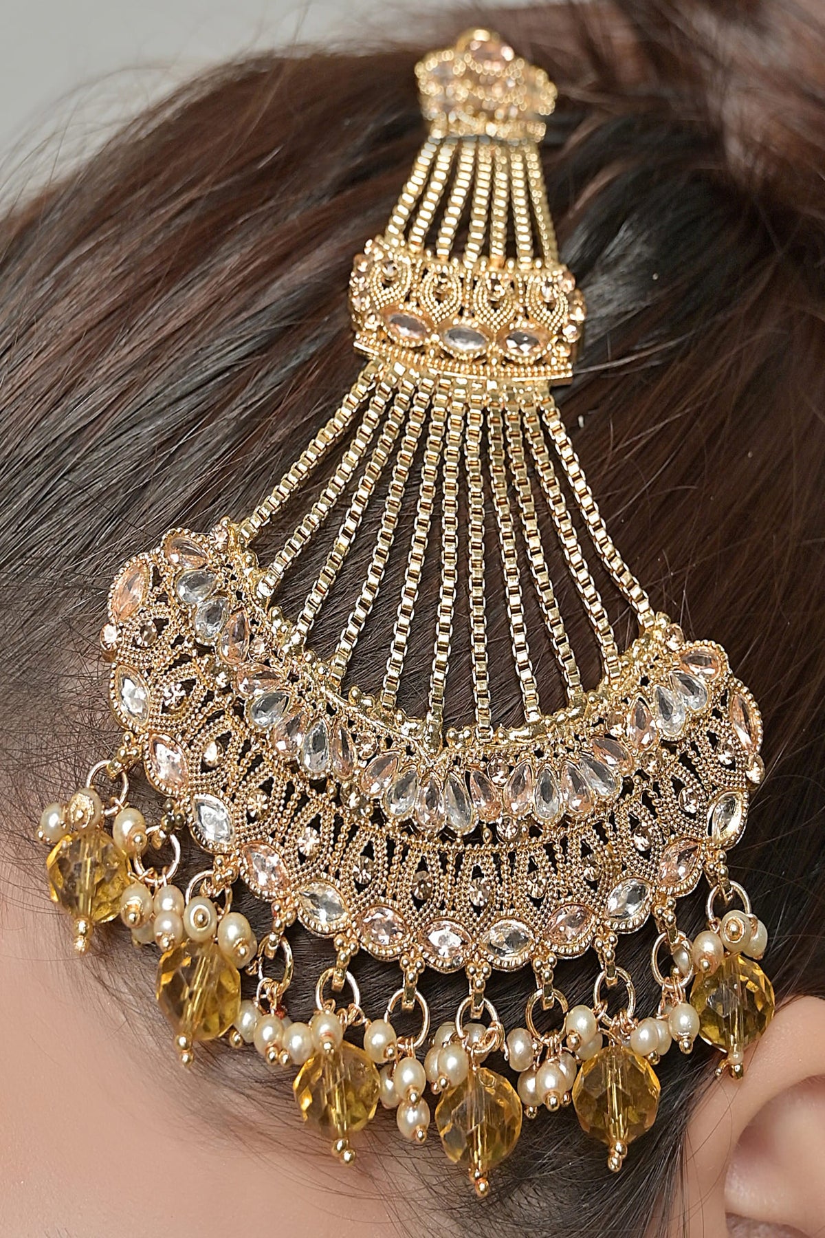 Luxe Jhoomer OLJ-652-Golden And Champagne