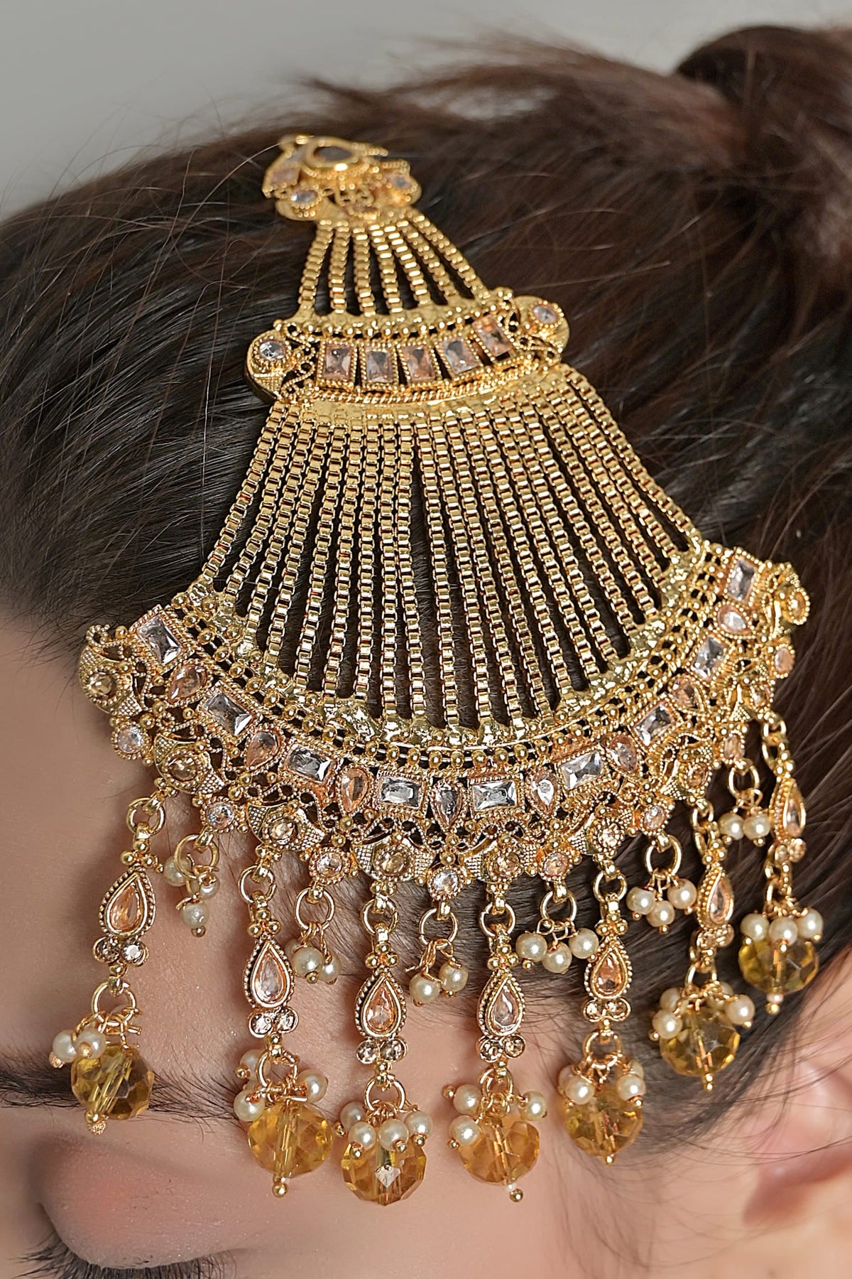 Luxe Jhoomer OLJ-659-Golden And Champagne