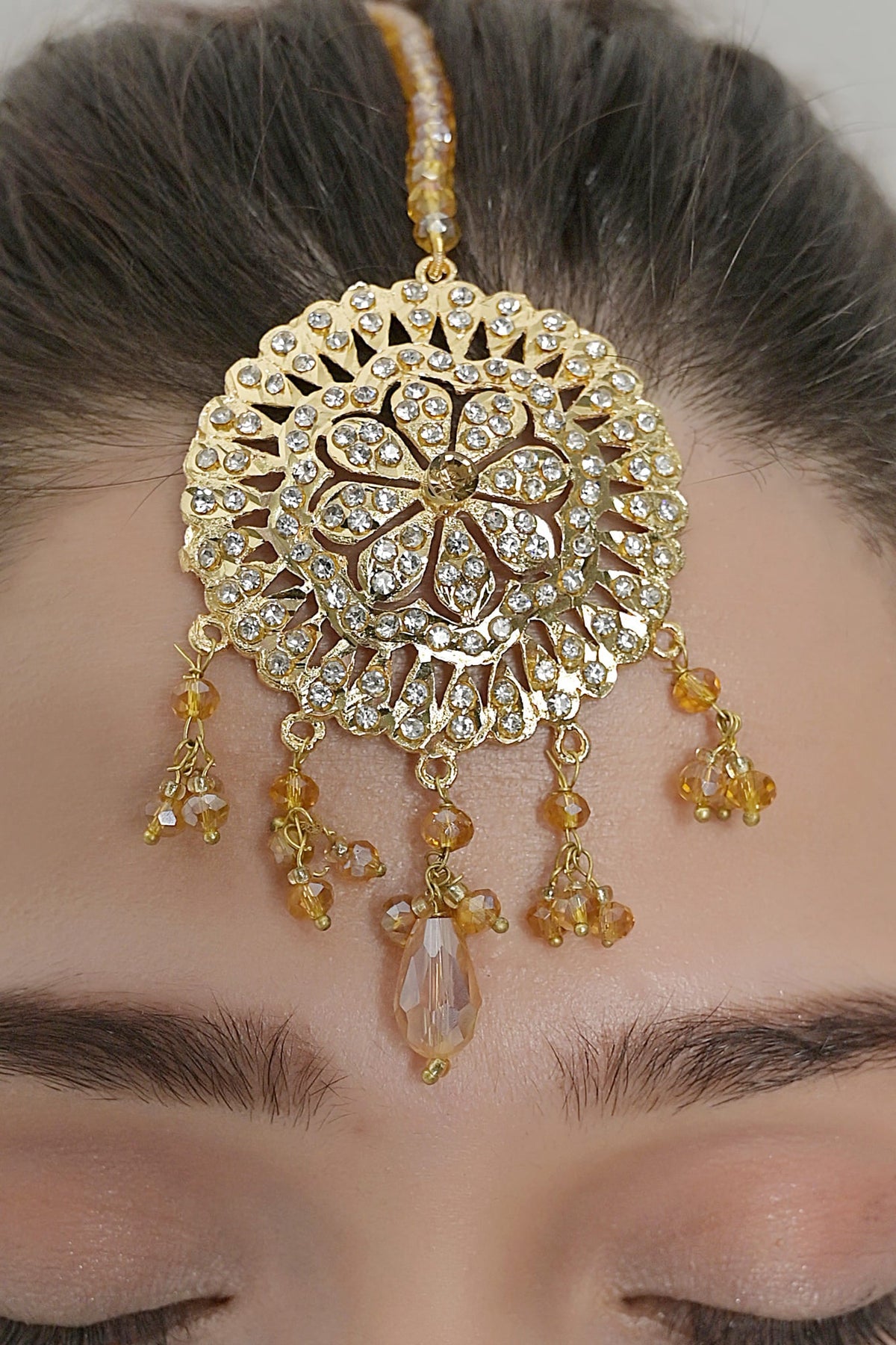 Luxe Teeka OLJ-724-Golden And Champagne