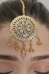 Luxe Teeka OLJ-724-Golden And Champagne