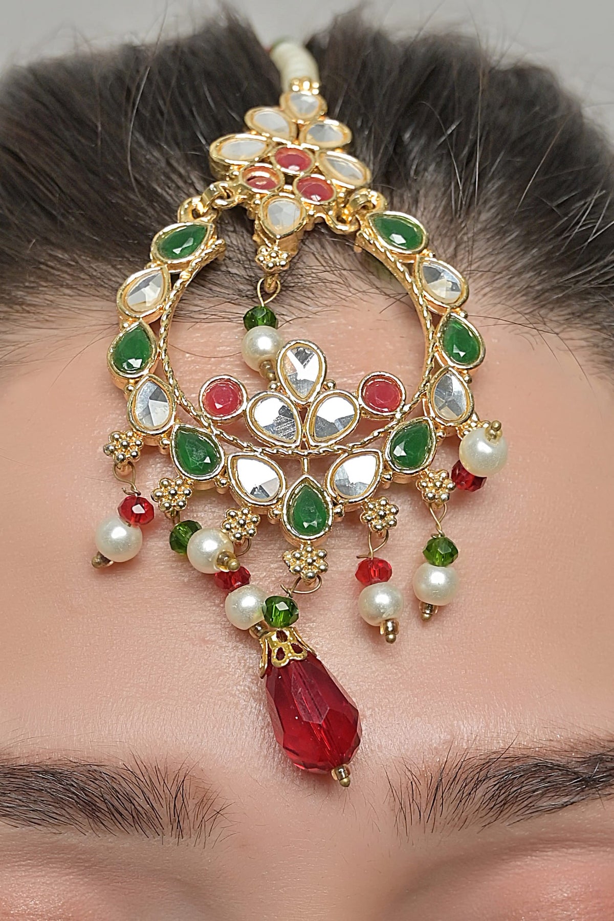 Luxe Teeka OLJ-727-Golden And Green