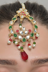 Luxe Teeka OLJ-727-Golden And Green