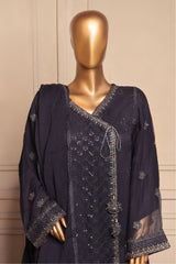 Bin Saeed Stitched 3 Piece Fancy Formals Collection'2025-OMSC-2296-Blue