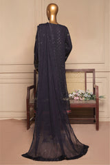 Bin Saeed Stitched 3 Piece Fancy Formals Collection'2025-OMSC-2296-Blue