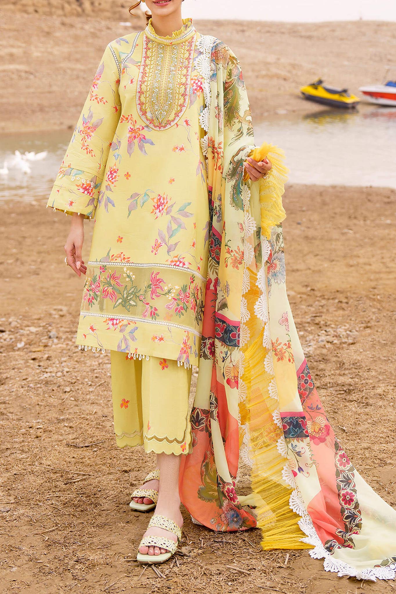 Meraki by Asifa N Nabeel Unstitched 3 Piece Lawn Collection'2024-Orchid