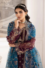 Dastoor by Ramsha Unstitched 3 Piece  Organza Vol-02 Collection'2025-P-210
