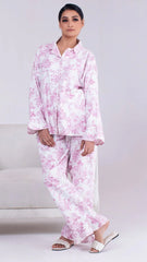 Urban Cut 2 Piece PJ Suit- Cotton Comfy Flannel ( Shirt  Trouser)